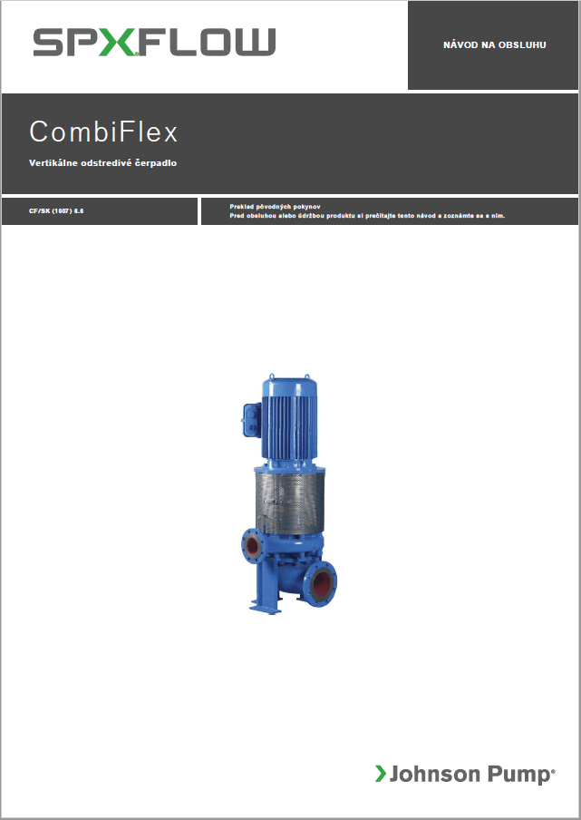 Vertical Centrufigal pump. CombiFlex. Manual