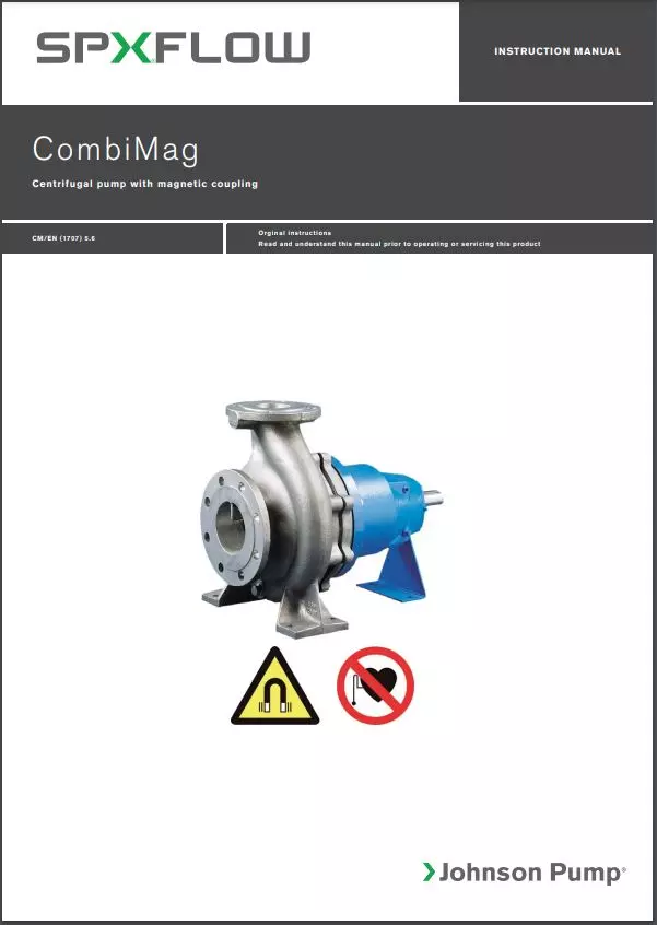 CombiMag. Magnetic Drive Centrifugal Pumps. Manual
