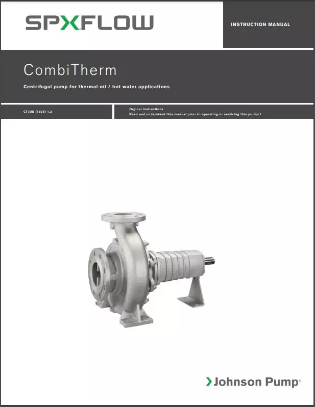 CombiTherm Centrifugal Pump. Instruction Manual