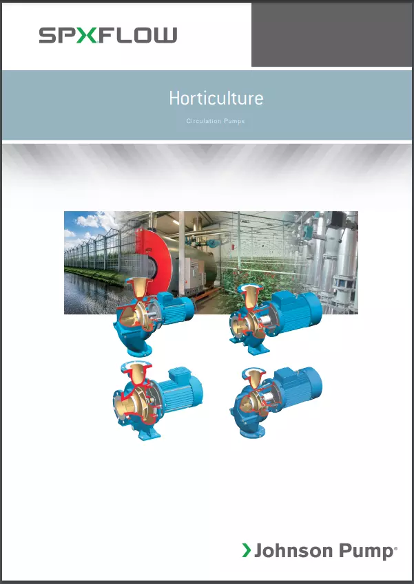 Horticulture Circulation Pumps. Brochure