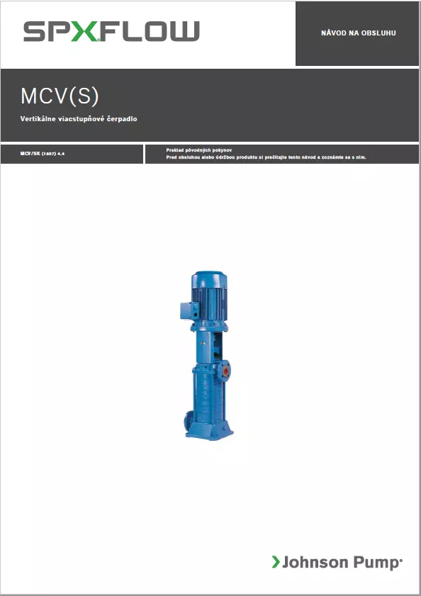 Instruction Manual - MCV (S)